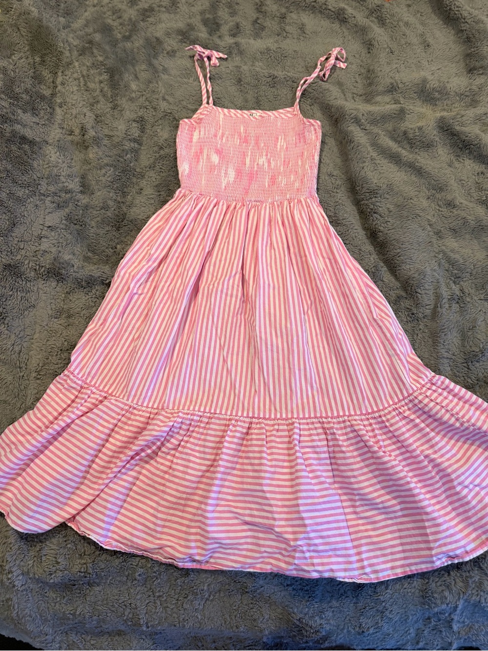 BMG Women’s Pink Striped Tie-Shoulder Sundress